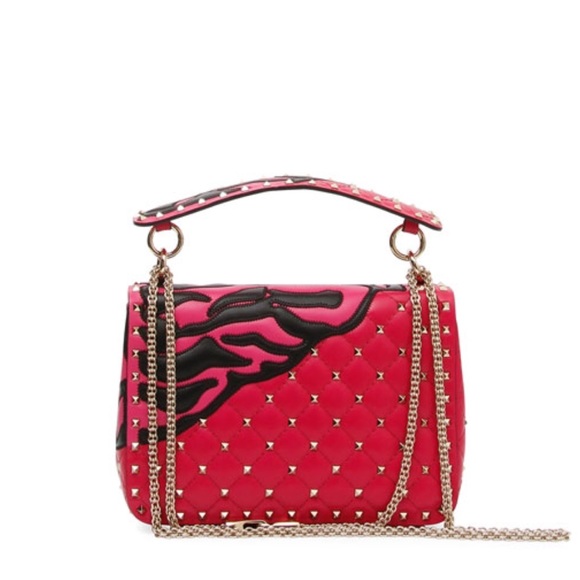 Valentino Garavani Rockstud Tiger Shoulder Bag - Picture 2 of 5